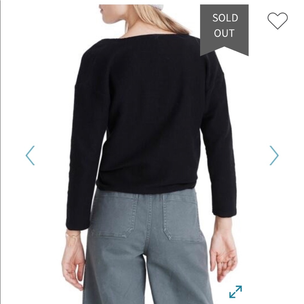 ❤️❤️❤️ SALE Madewell Tie Front Top - Picture 4 of 6